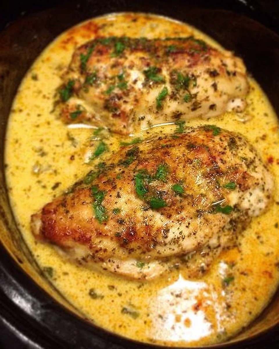 Crock Pot Angel Chicken served with rice and vegetables, a comforting meal for family dinners.