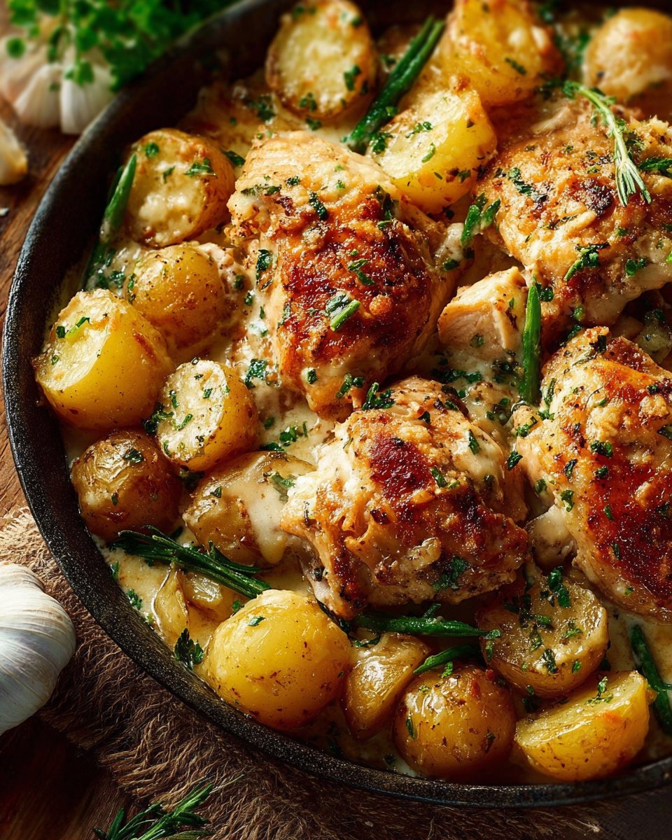 Garlic Parmesan Chicken and Potatoes