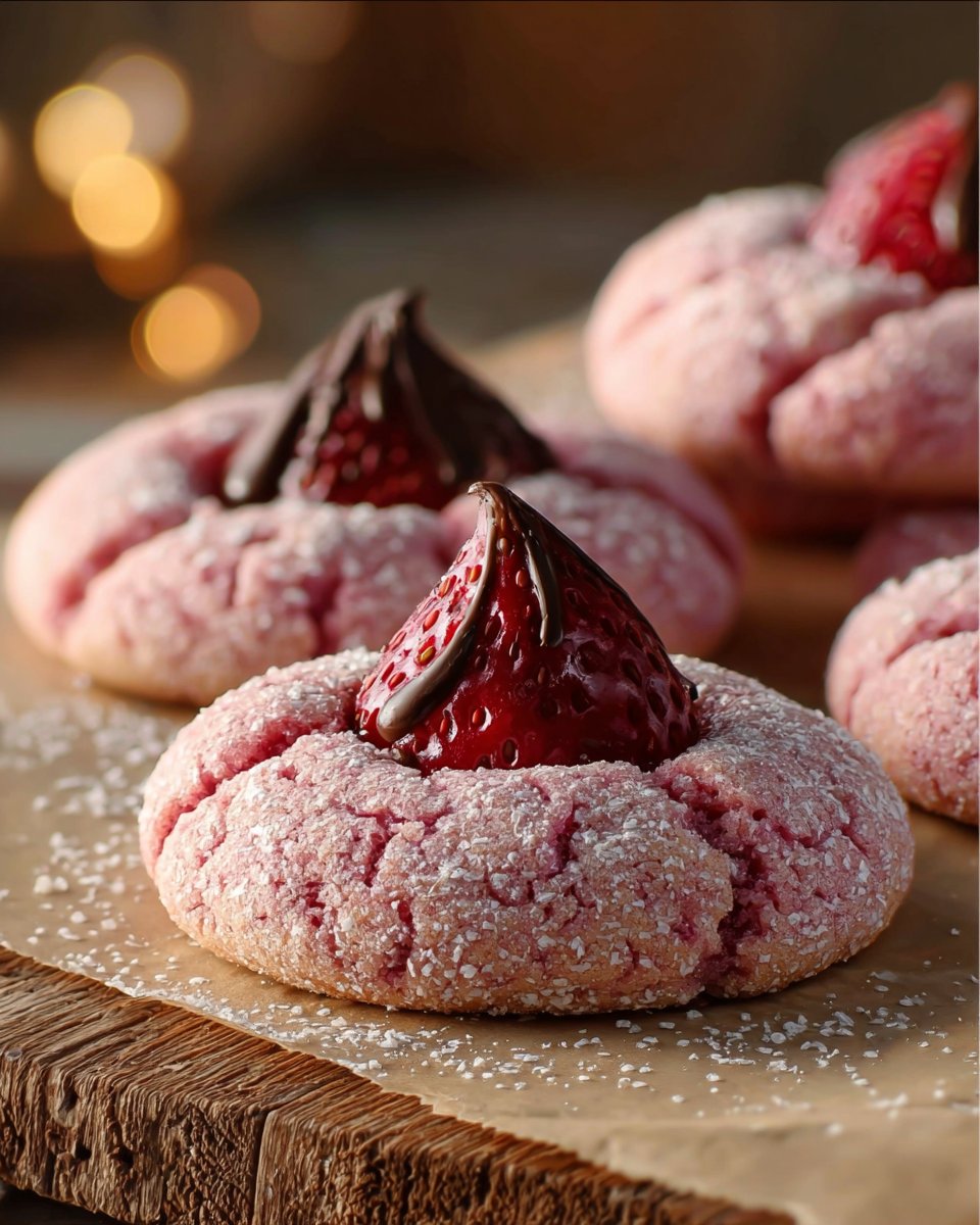 Strawberry Kiss Cookies