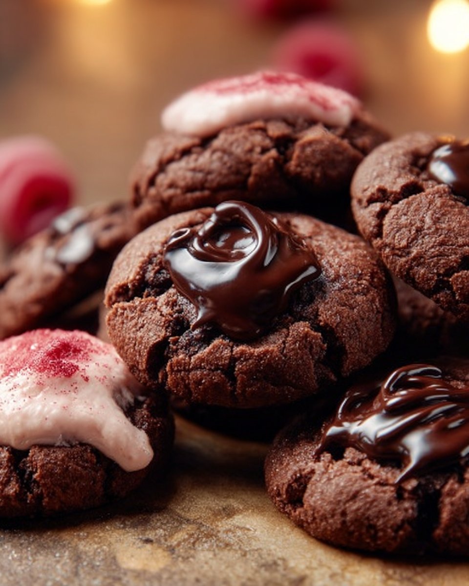 Valentine Ganache Cookies