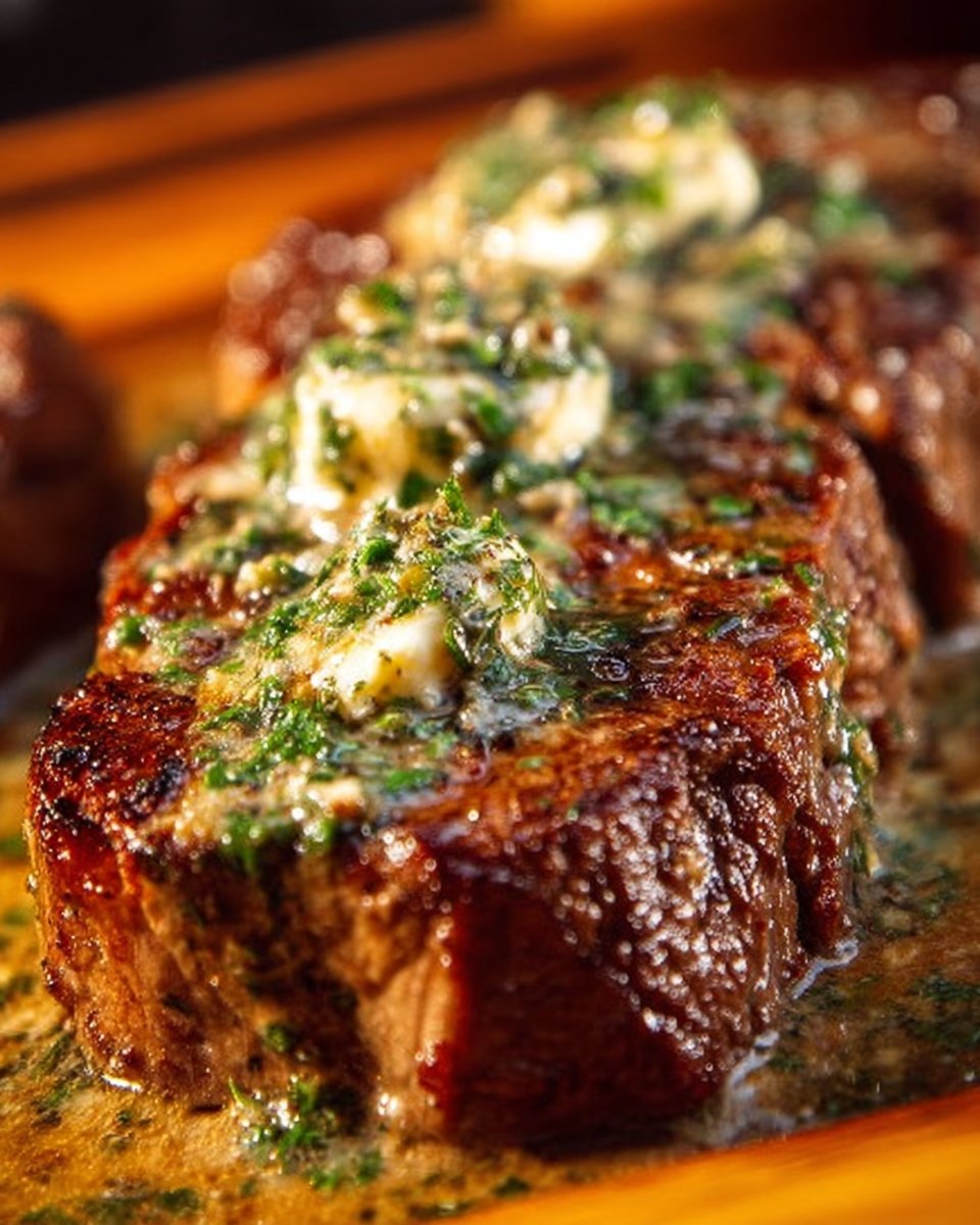 Garlic Butter Steak With Parmesan Cream Sauce