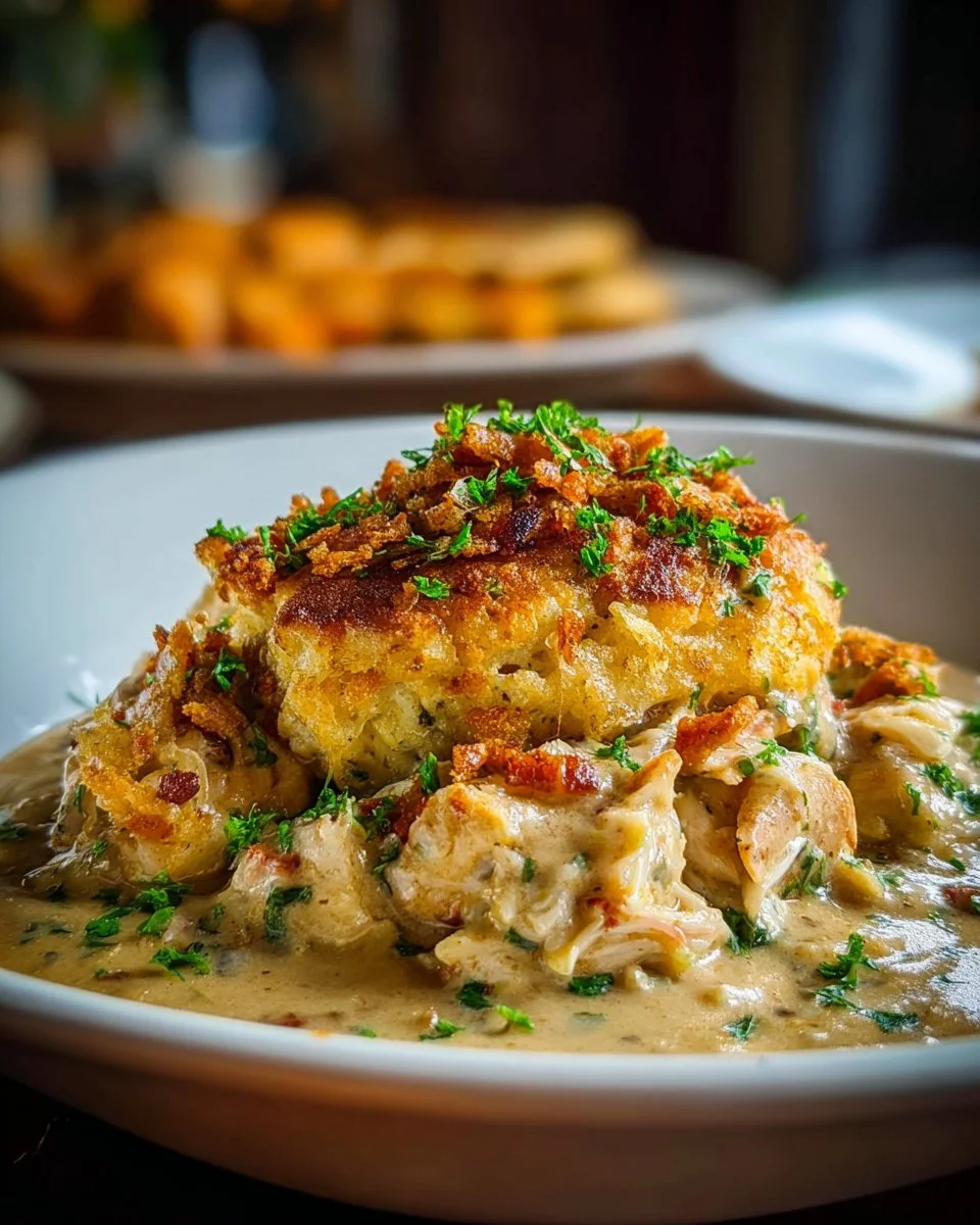 Delicious Cowboy Casserole served in a bowl with toppings