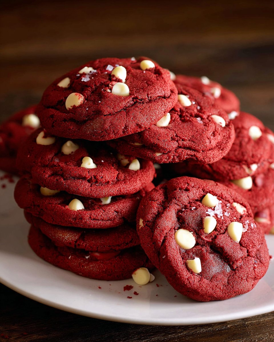 Red Velvet Cake Mix Cookies
