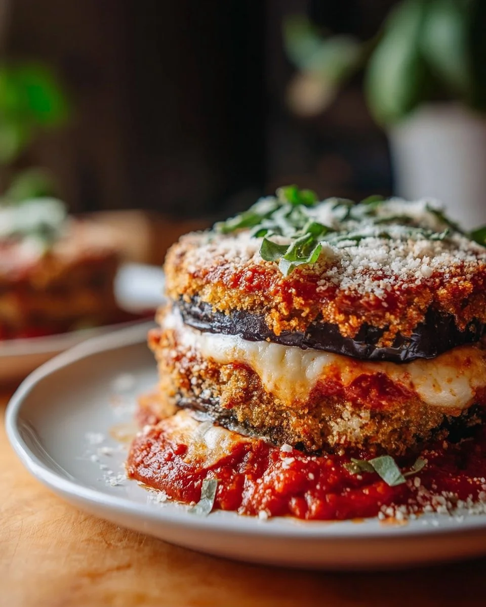 Baked Eggplant Parmesan Marinara