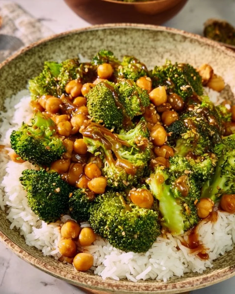 Broccoli Chickpea Stir Fry