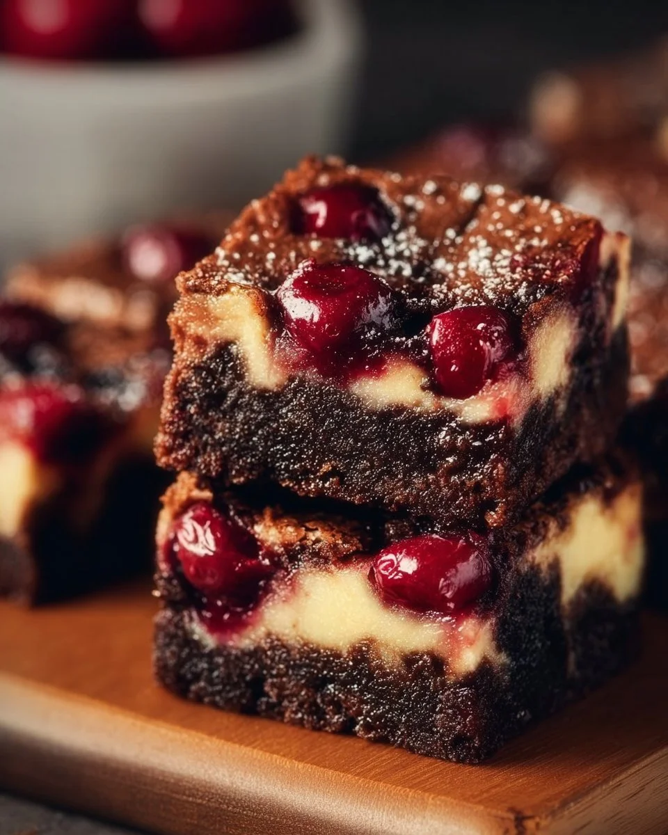 Cheesecake Cherry Brownies
