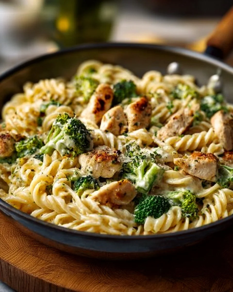 Creamy Rotisserie Chicken Broccoli Pasta
