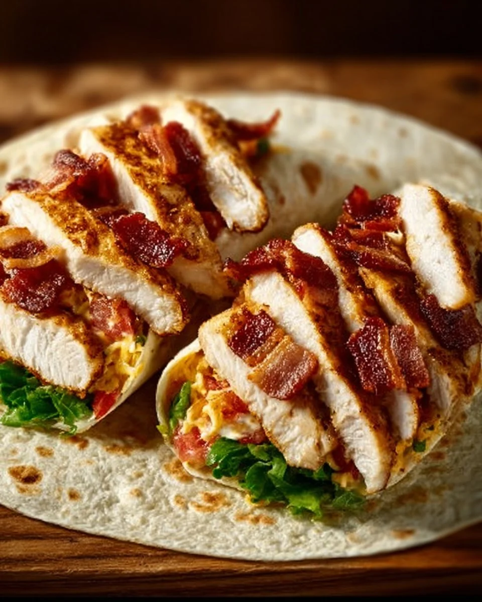 Crispy Chicken Bacon Ranch Wrap