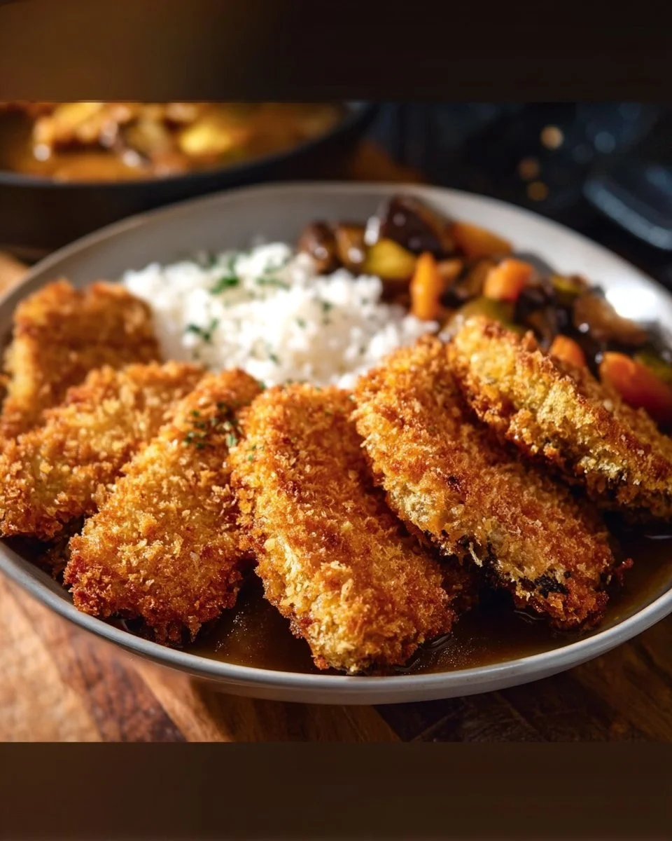 Crispy Eggplant Katsu (Fried or Baked)