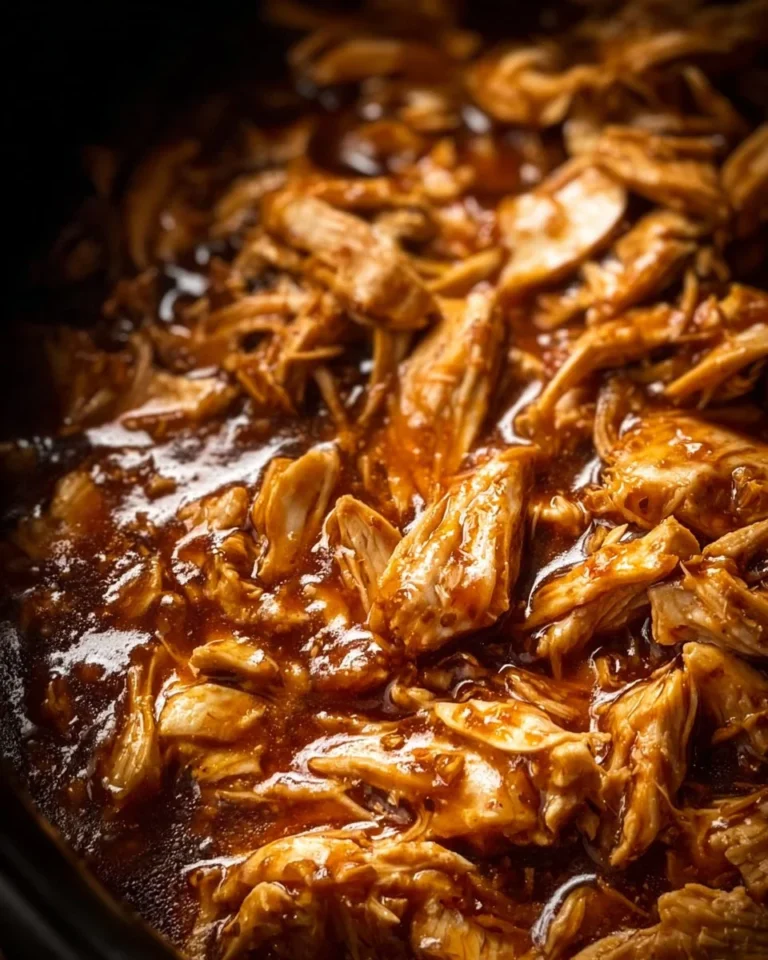 Delicious Crockpot Honey Garlic Chicken served with vegetables