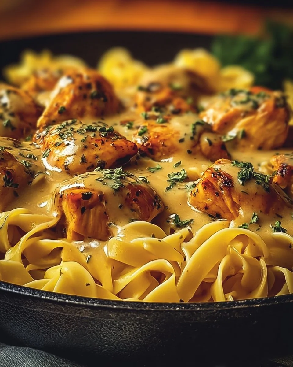 Easy One-Pan Chicken with Buttered Noodles