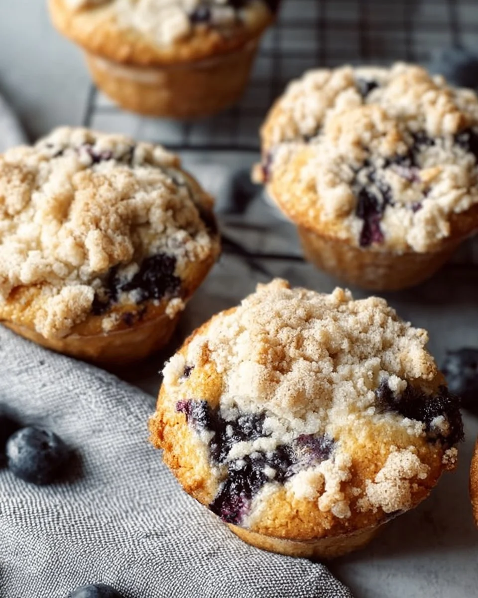 Gluten free blueberry muffins fresh out of the oven