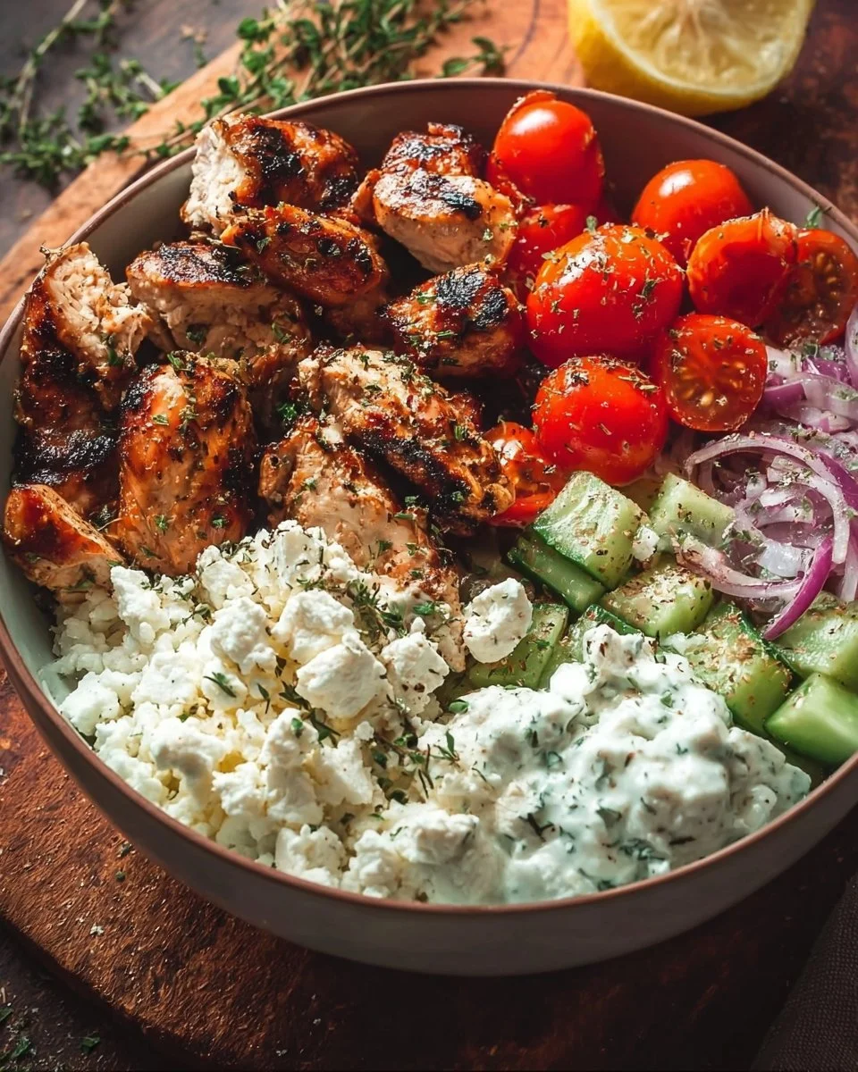 Greek Chicken Bowls