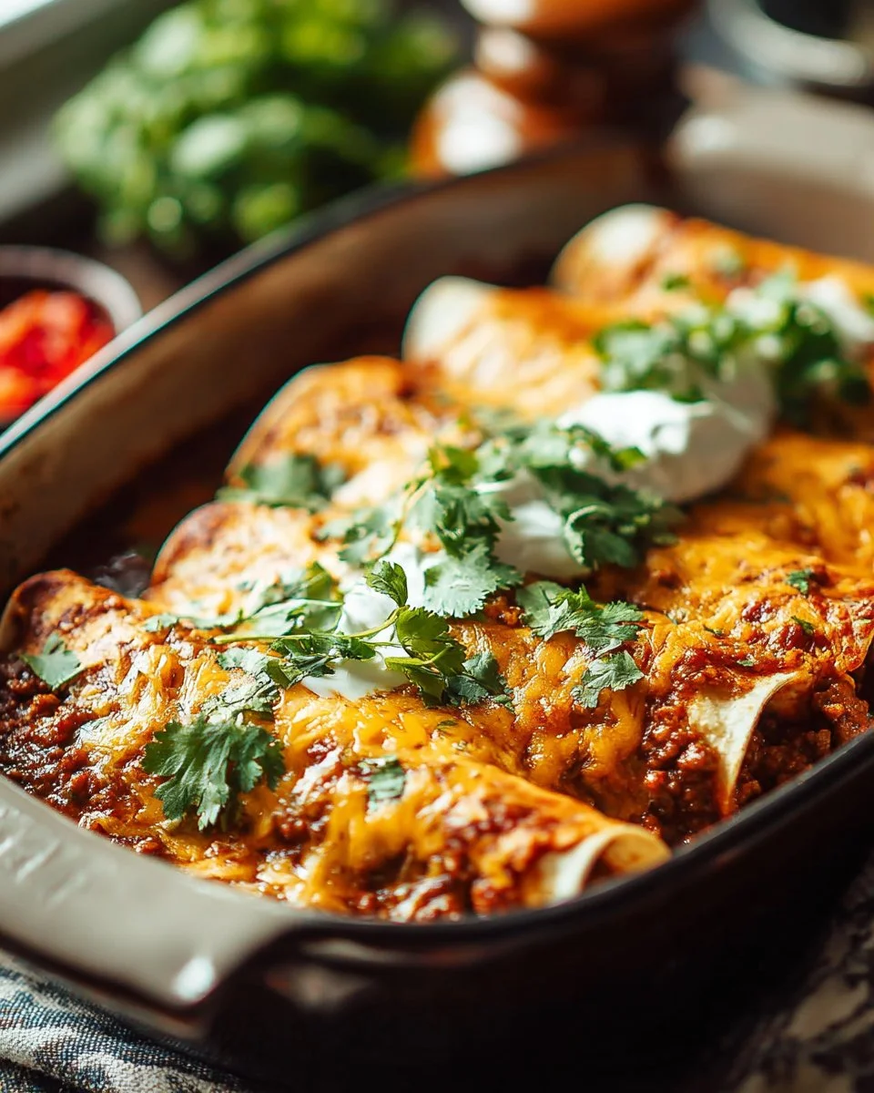 Ground Beef Enchiladas
