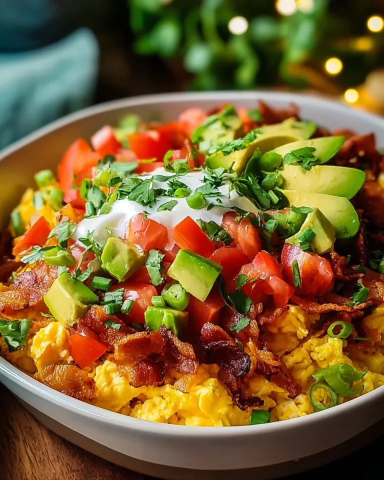 Delicious high protein breakfast bowls with fresh ingredients