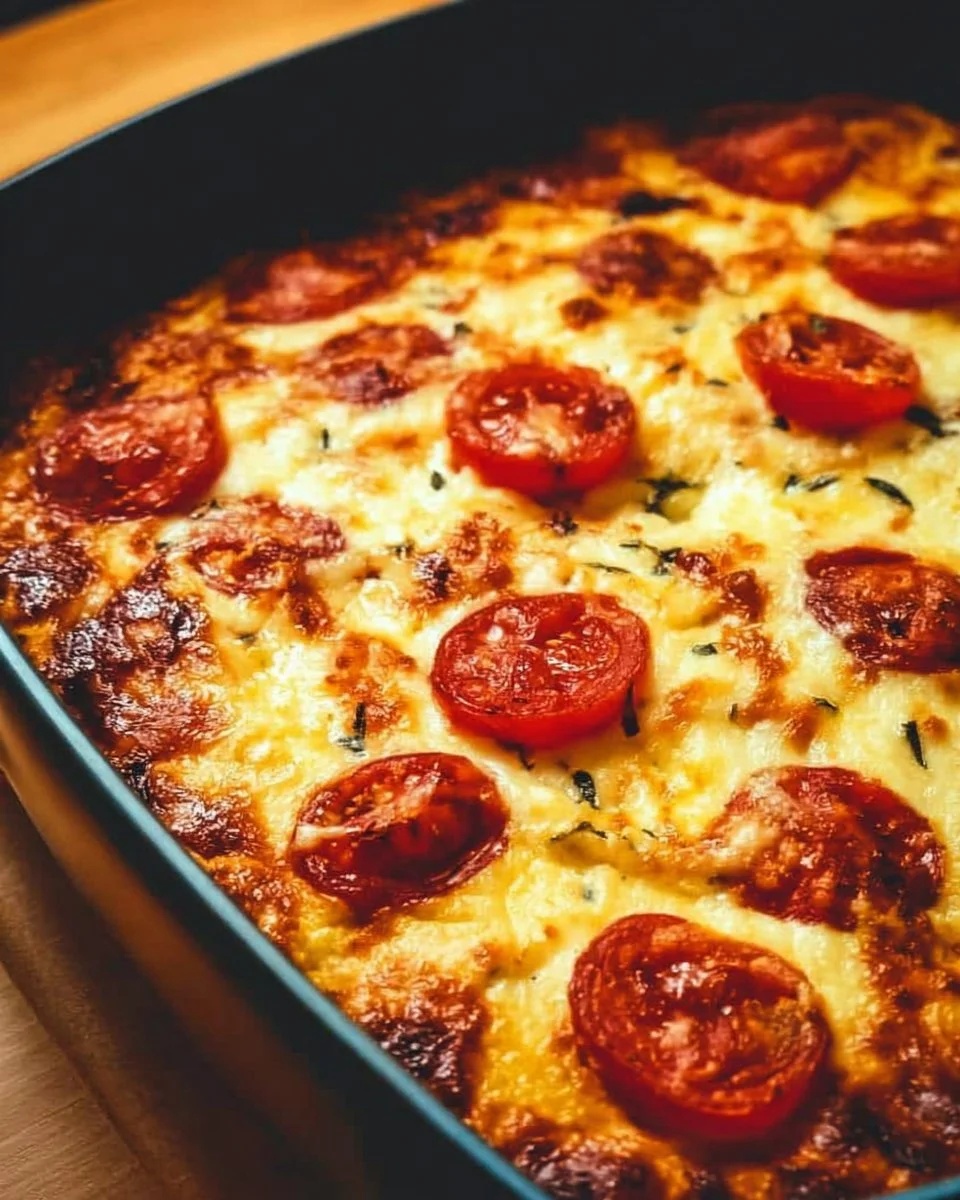 Keto Pizza Casserole