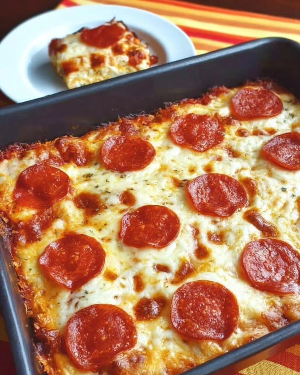 Keto Pizza Casserole
