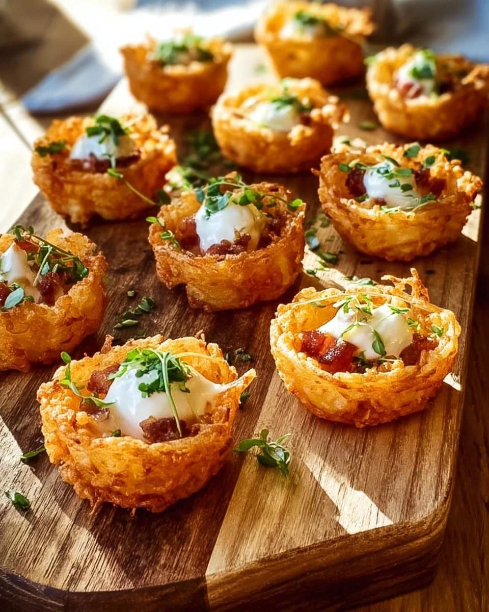 Delicious Loaded Tater Tots topped with cheese, bacon bits, and sour cream