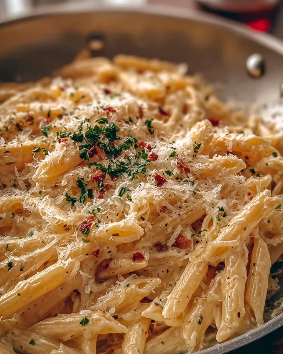 One Pot Creamy Garlic Pasta