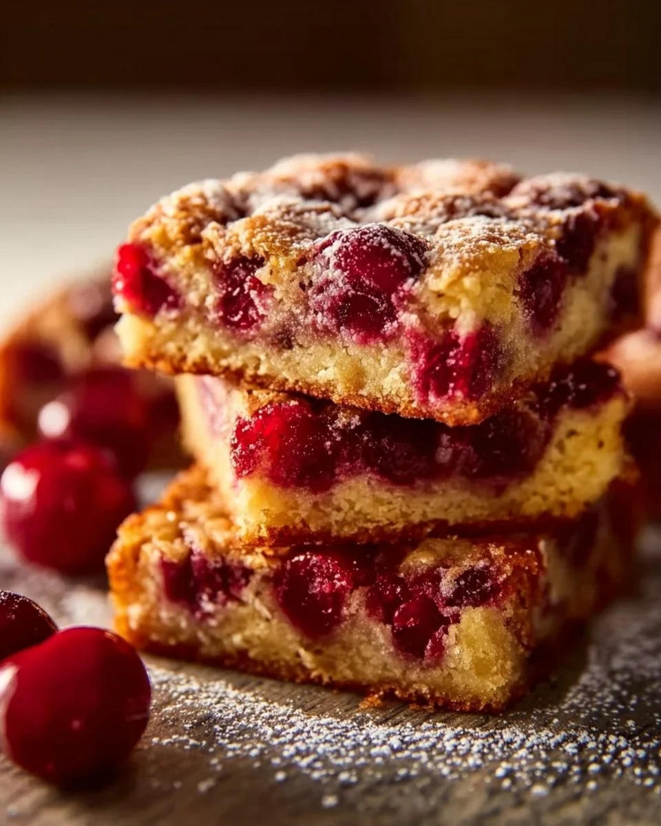 Ruby Red Cherry Bars