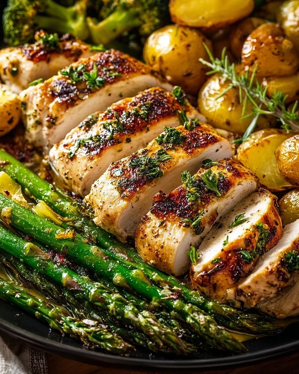 Sheet Pan Garlic Butter Chicken and Veggies