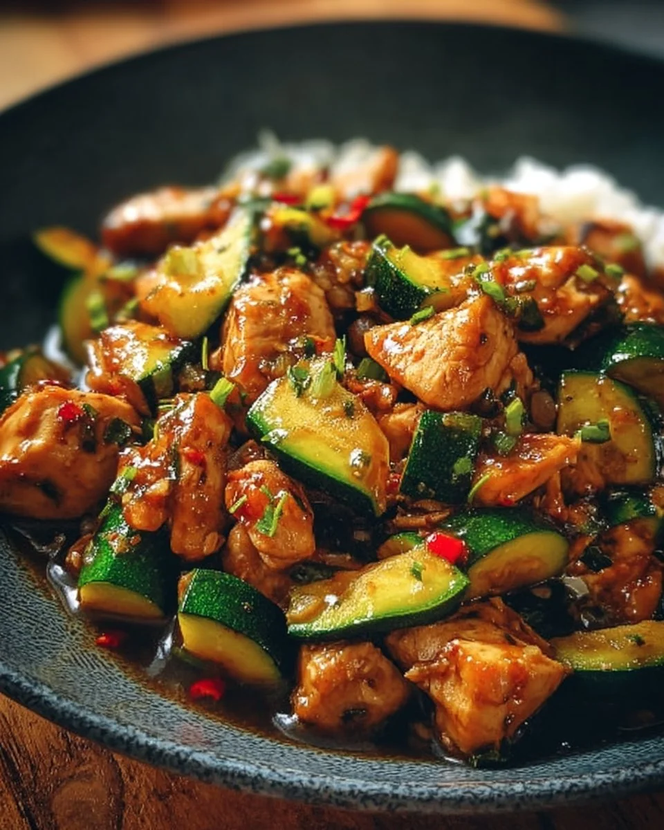 Simple Chicken Zucchini Stir Fry