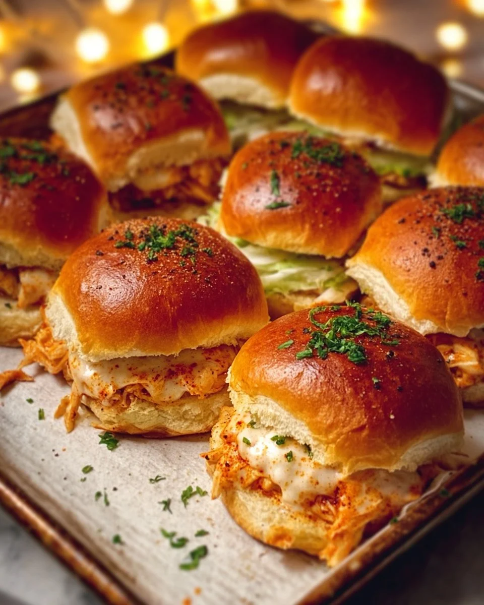 Spicy Buffalo Chicken Sliders