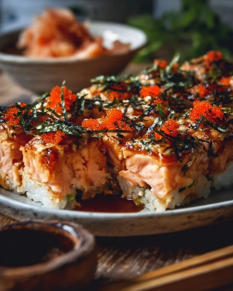 Spicy Salmon Sushi Bake Recipe