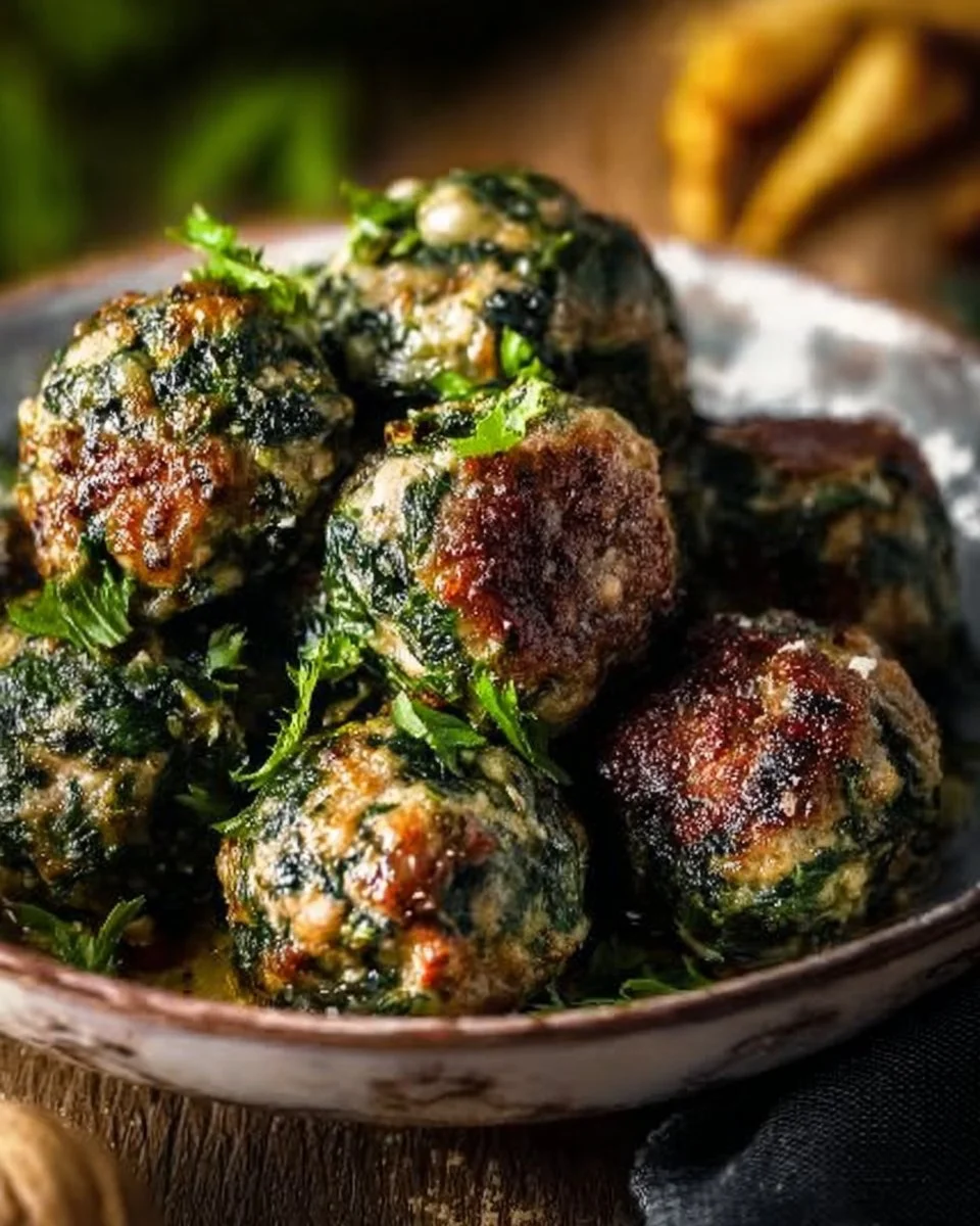 Spinach Garlic Meatballs Recipe Everyone Will Love