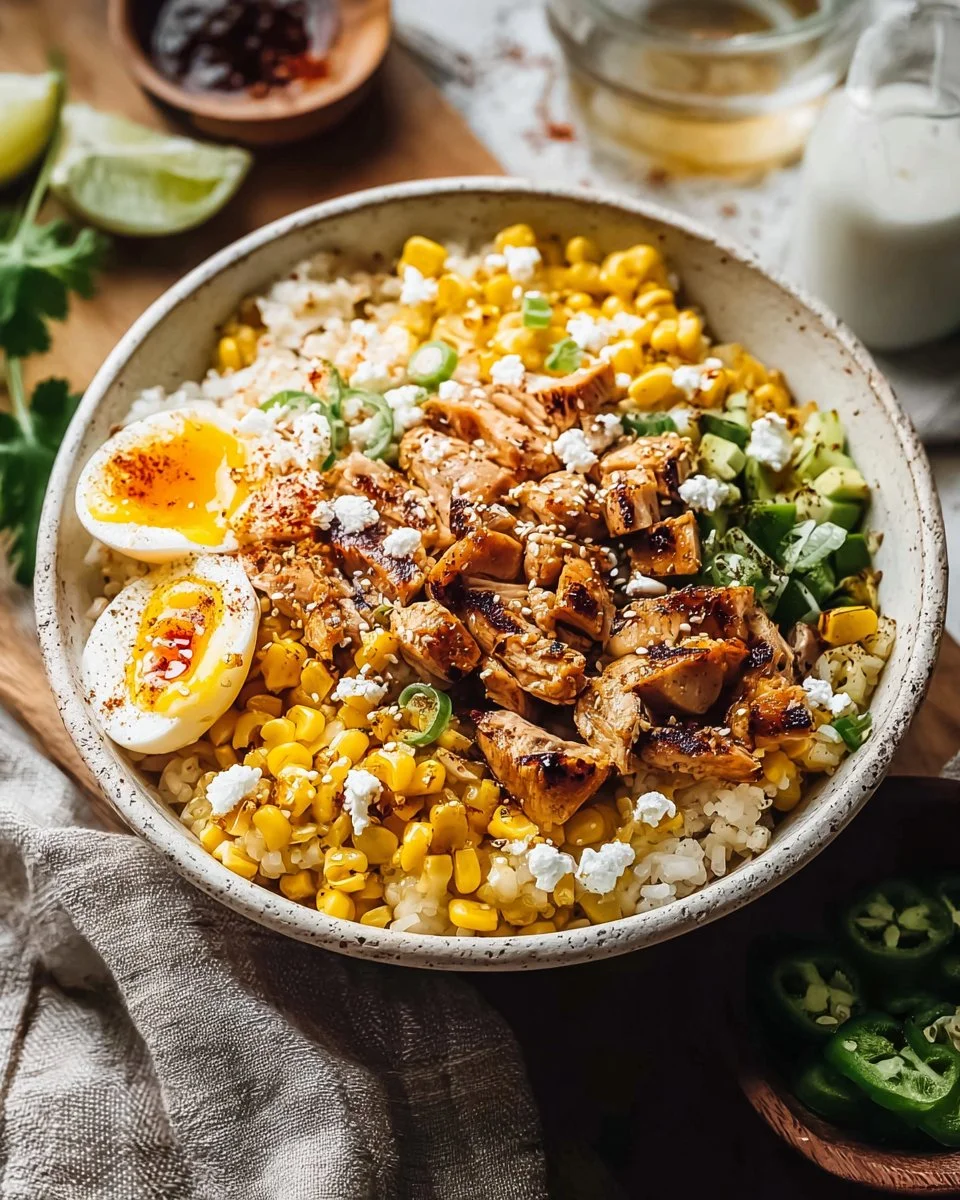 Street Corn Chicken Rice Bowl Recipe