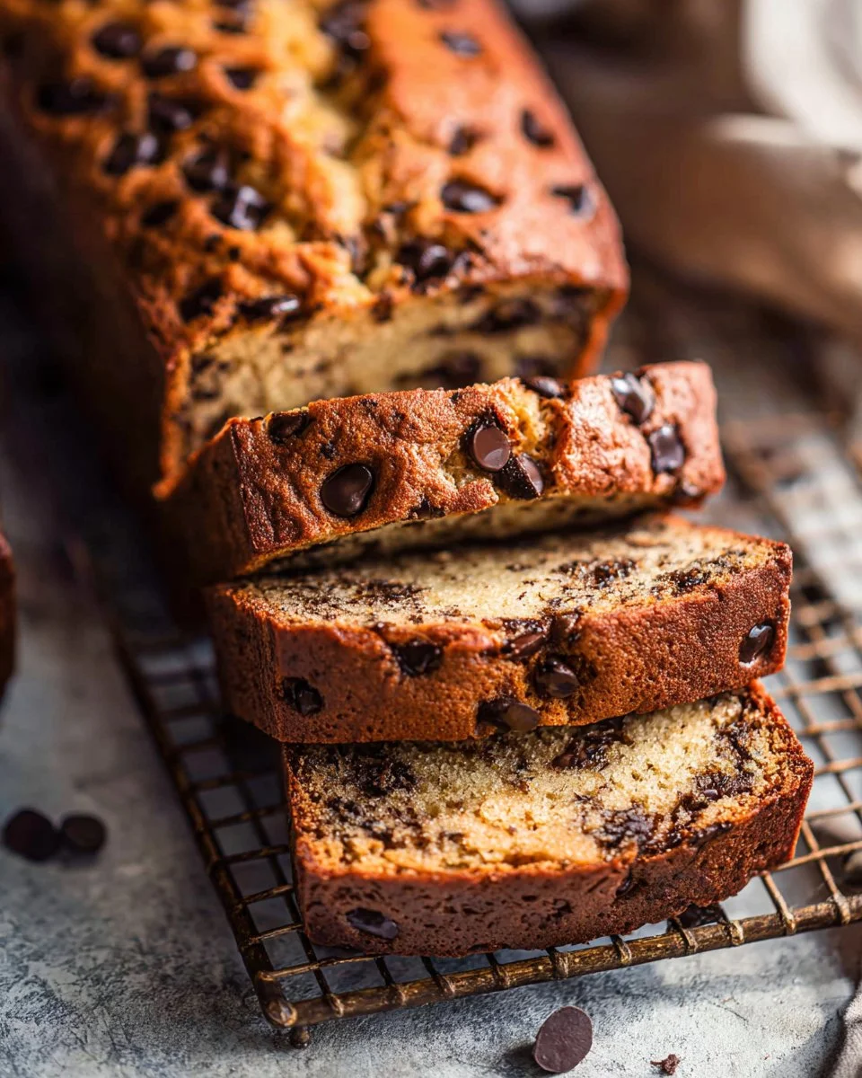 Super Moist Chocolate Chip Banana Bread Recipe