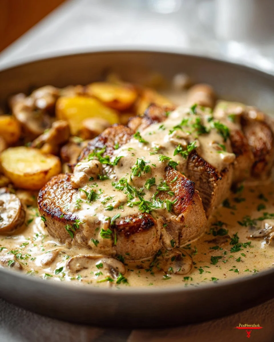 Pork Tenderloin in Cream Sauce