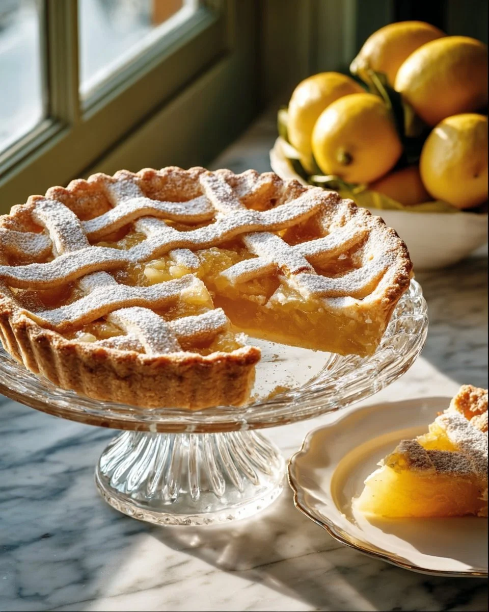 Slice of traditional Rhenish Apple Cake (Apfelriemchen) on a plate