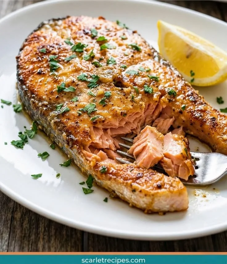 Air Fryer Garlic Butter Salmon