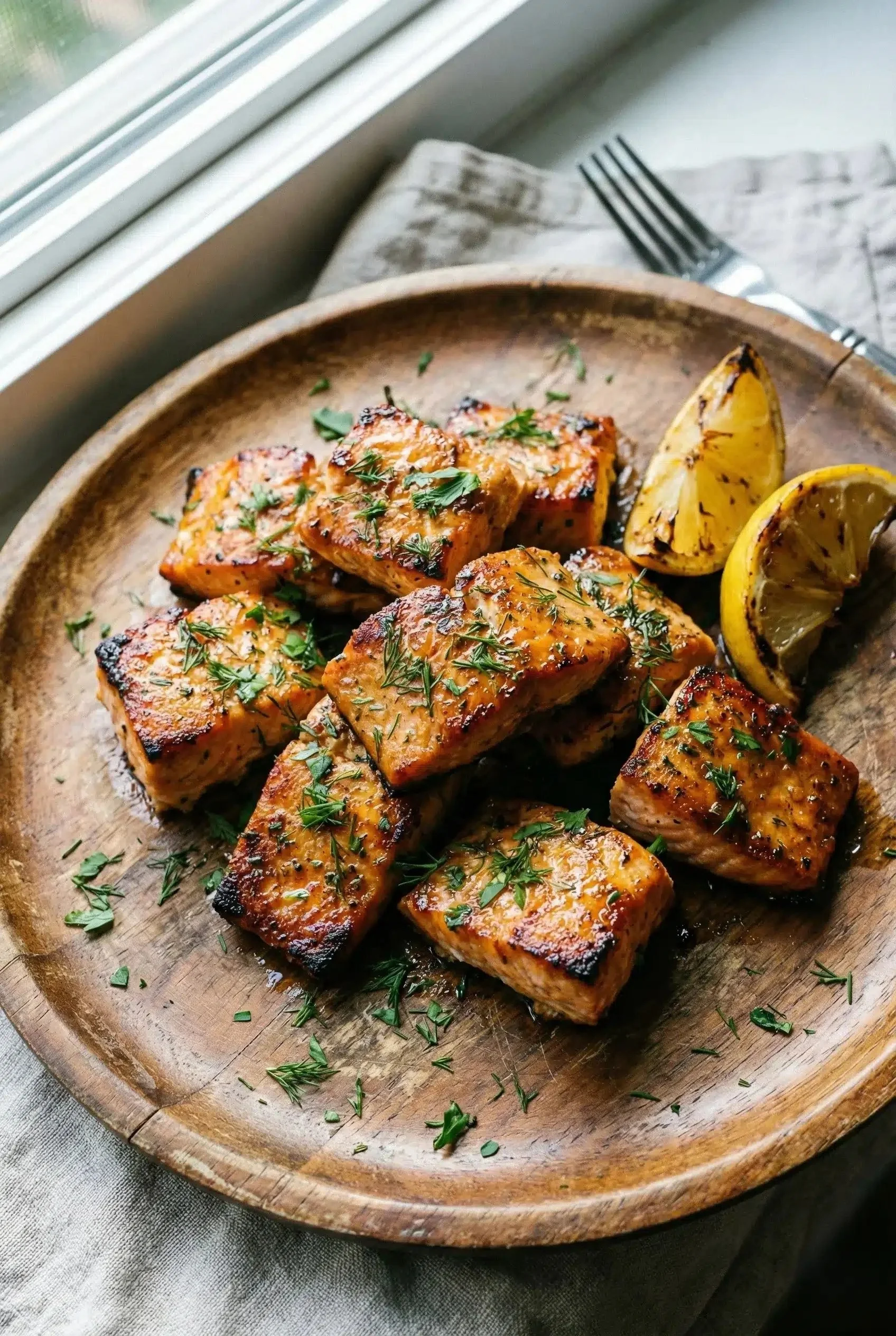 Air Fryer Salmon Bites