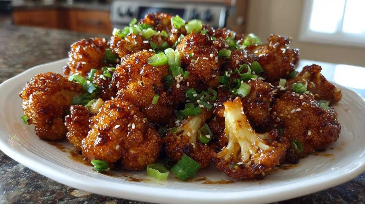 Amazing Sticky Honey Garlic Cauliflower in 5 Steps