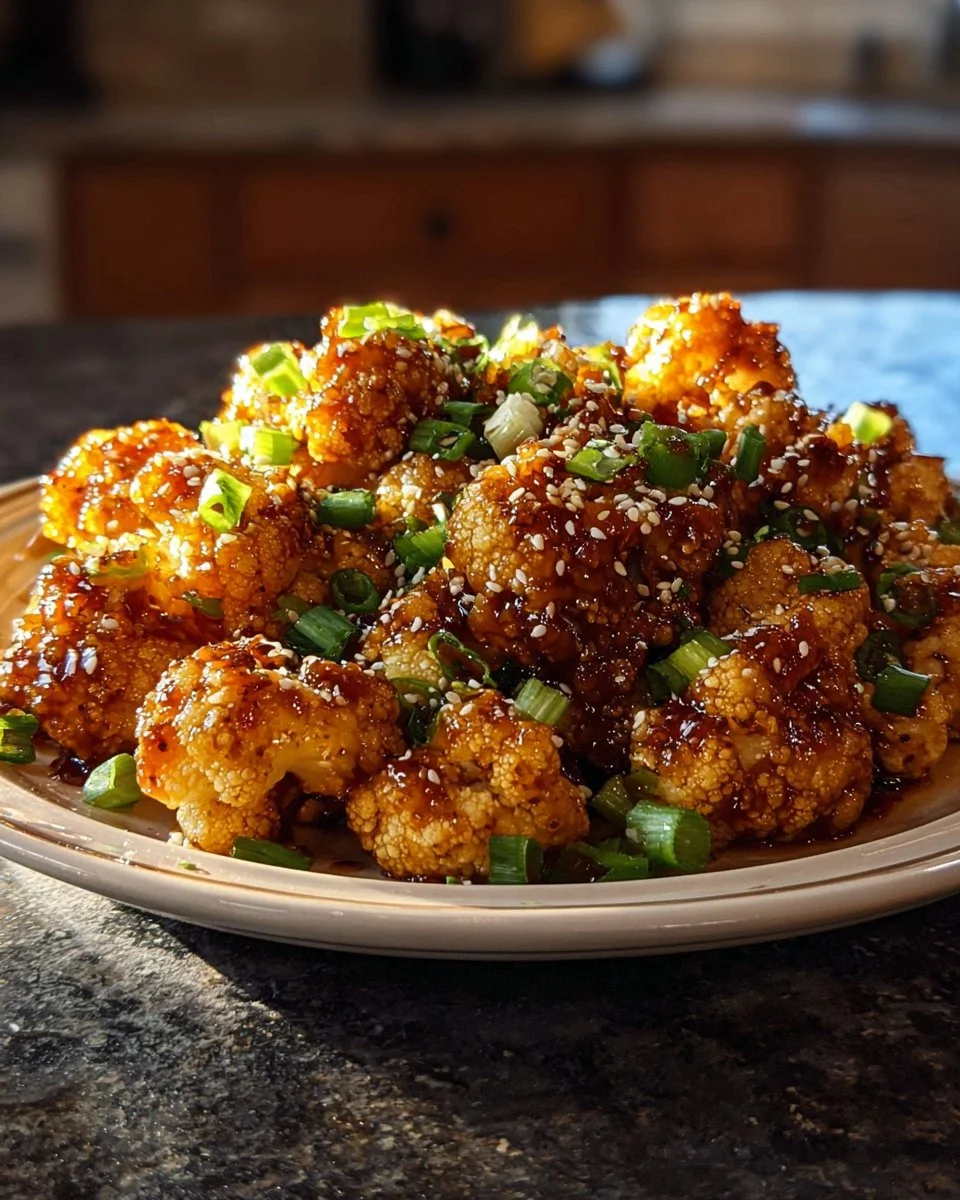 Amazing Sticky Honey Garlic Cauliflower in 5 Steps