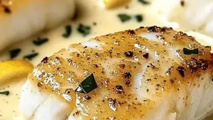 Baked Cod in Coconut Lemon Cream Sauce for Busy Weeknights