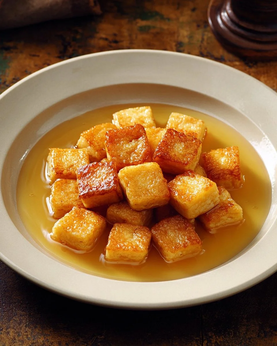 Bowl of hearty Bolognese-style soup topped with fresh basil