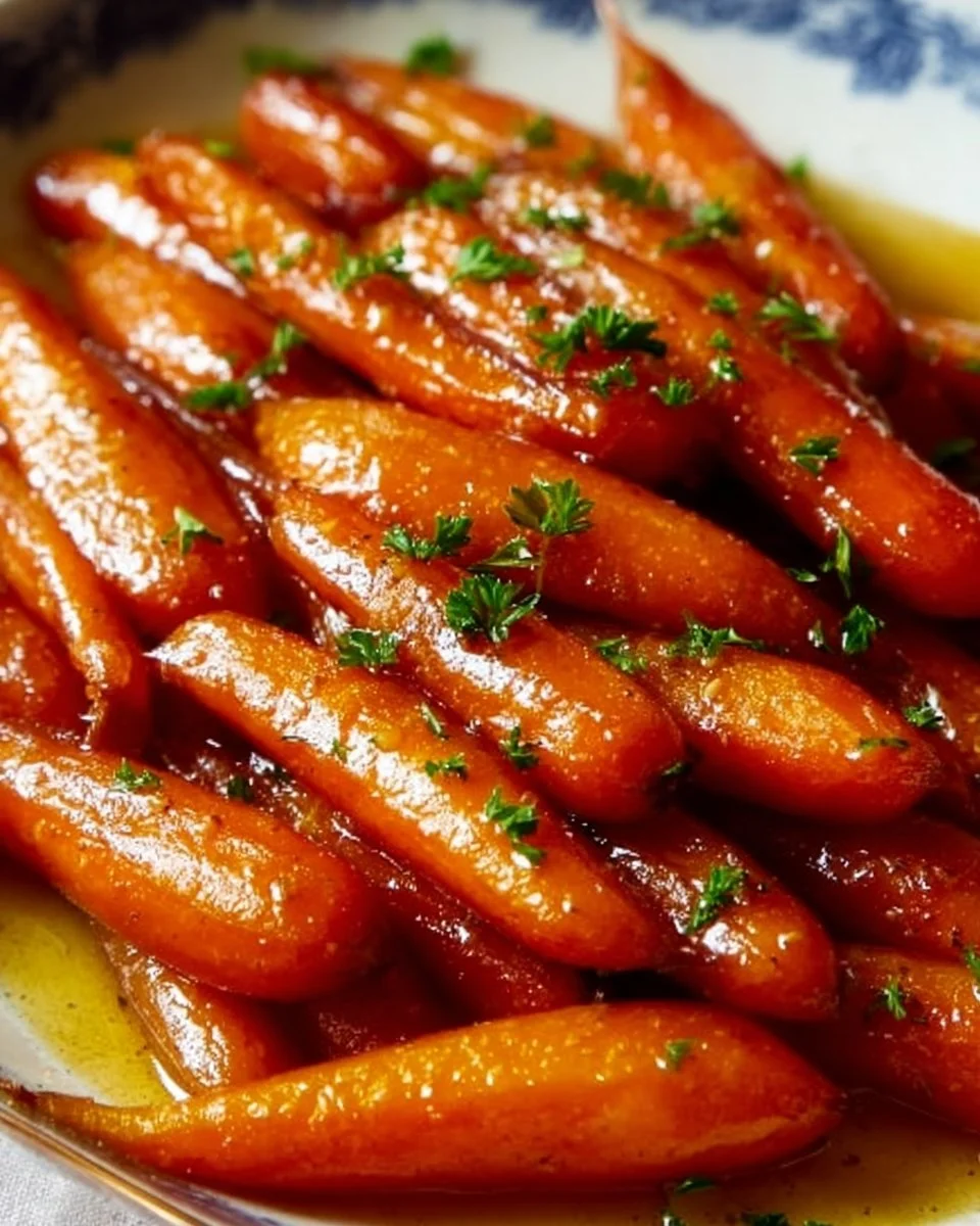 Delicious brown sugar glazed carrots served in a bowl
