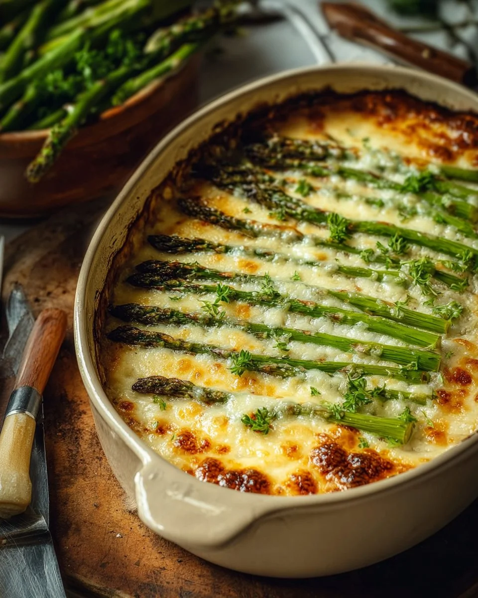 Cheesy Baked Asparagus