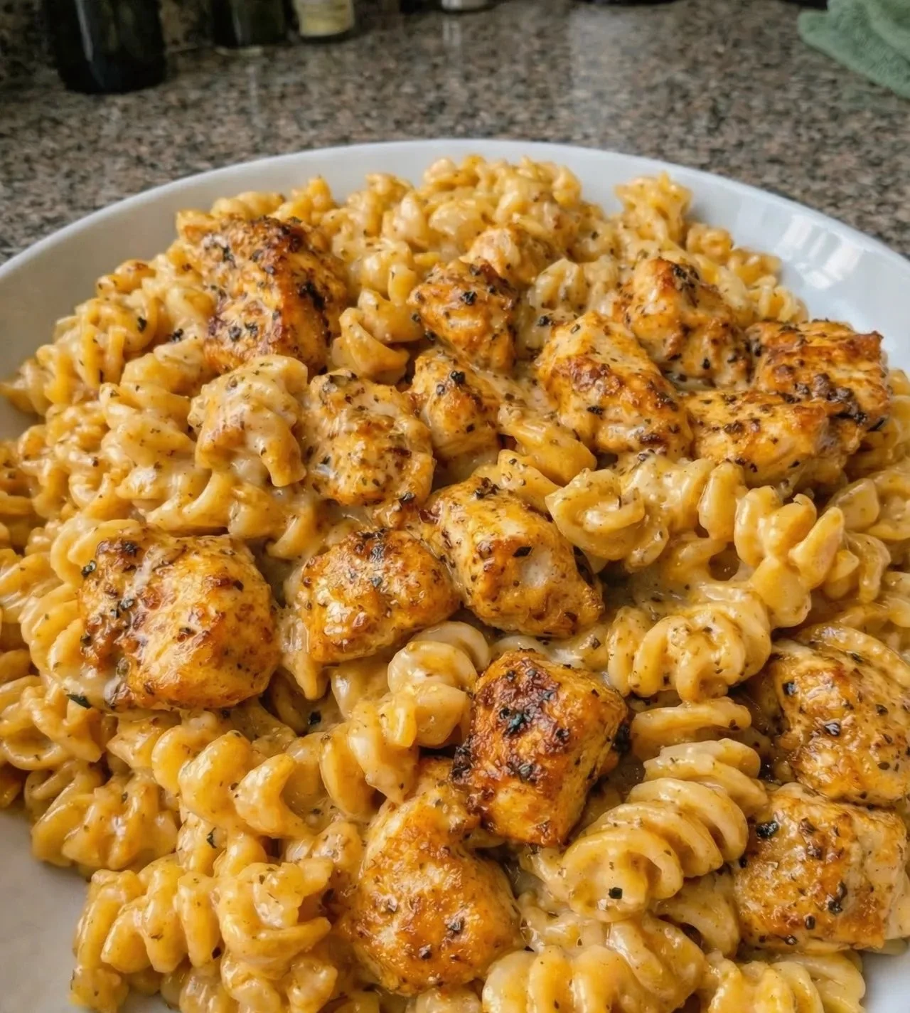 Cheesy Chicken Pasta Skillet