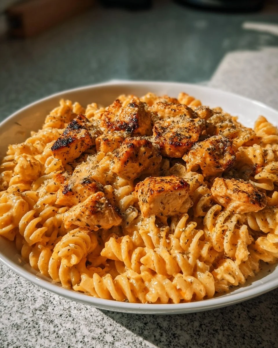 Cheesy Chicken Pasta Skillet