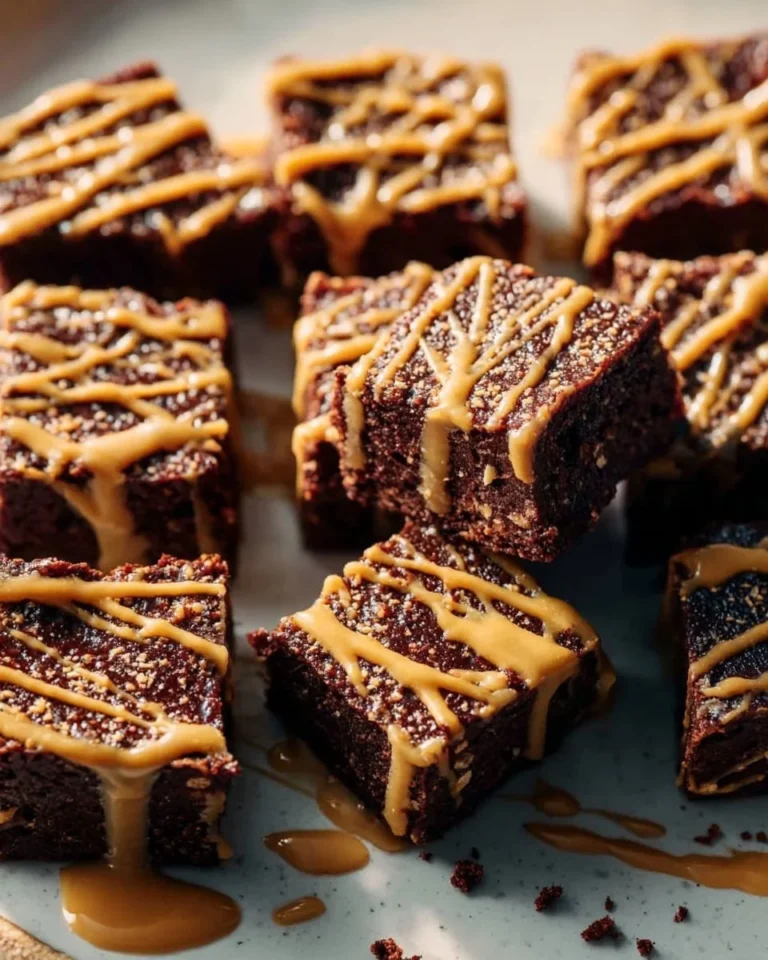 Delicious Chocolate Peanut Butter Rice Krispie Treats on a plate