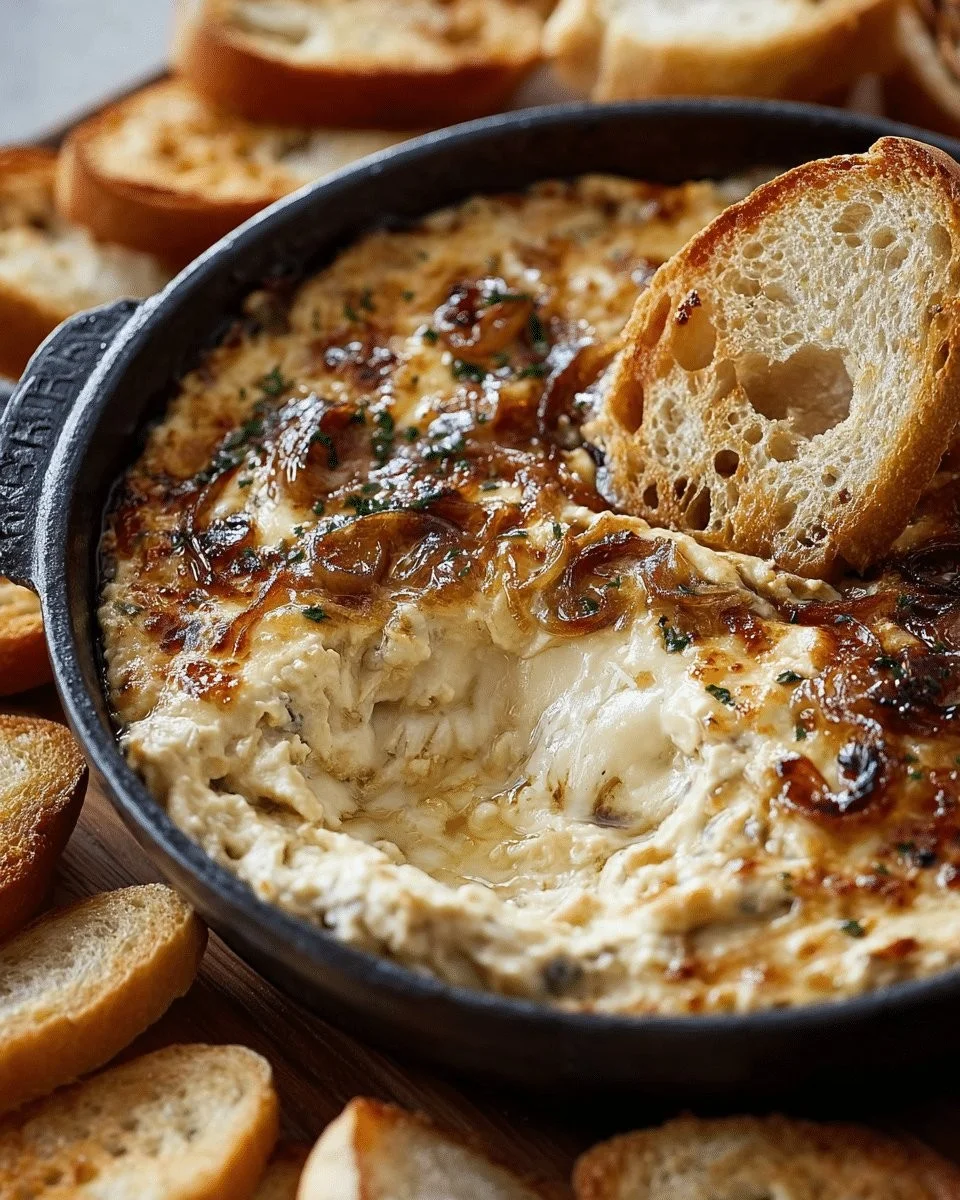 Creamy Baked Caramelized Onion Dip for the Ultimate Party Spread