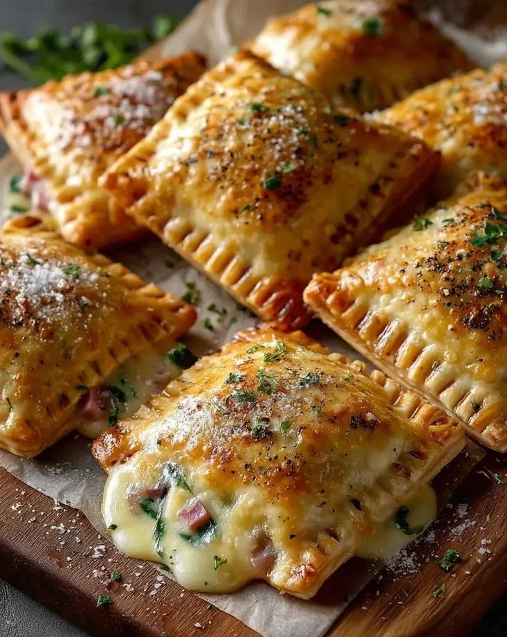 Creamy Ham and Spinach Hand Pies