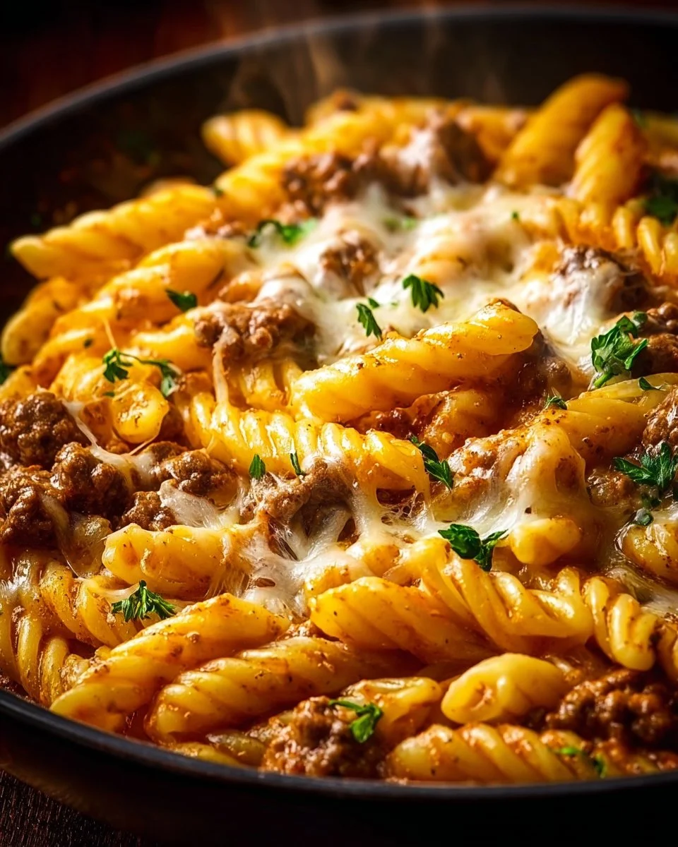 Creamy High Protein Beef Pasta