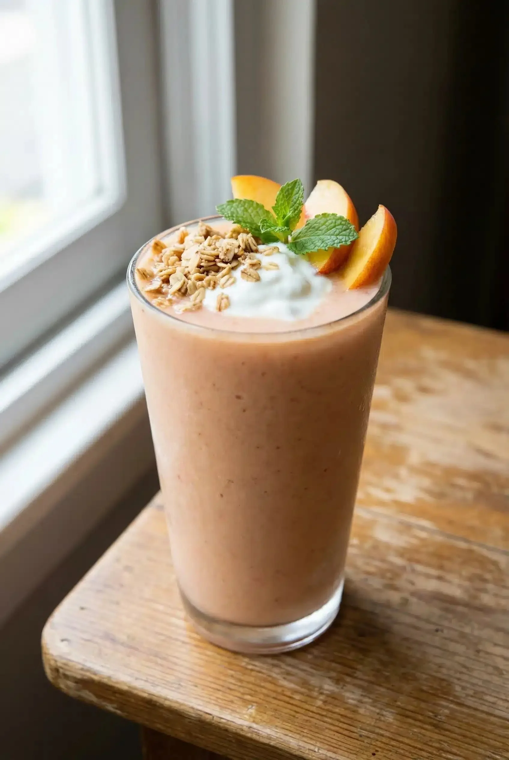 Creamy Peach Bliss Smoothie