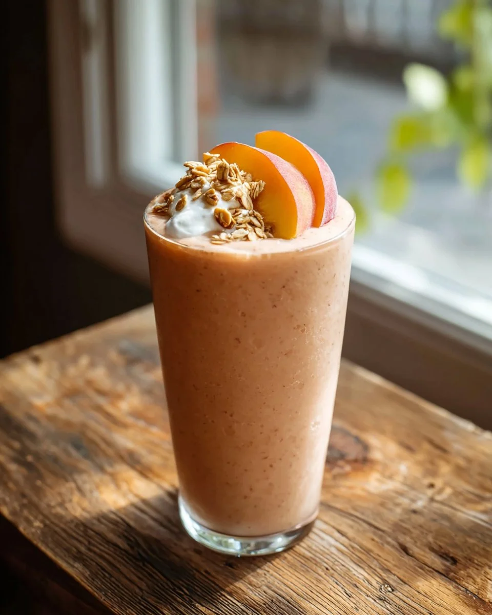 Creamy Peach Bliss Smoothie
