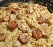 Creamy Pepper Jack Chicken & Sausage Pasta